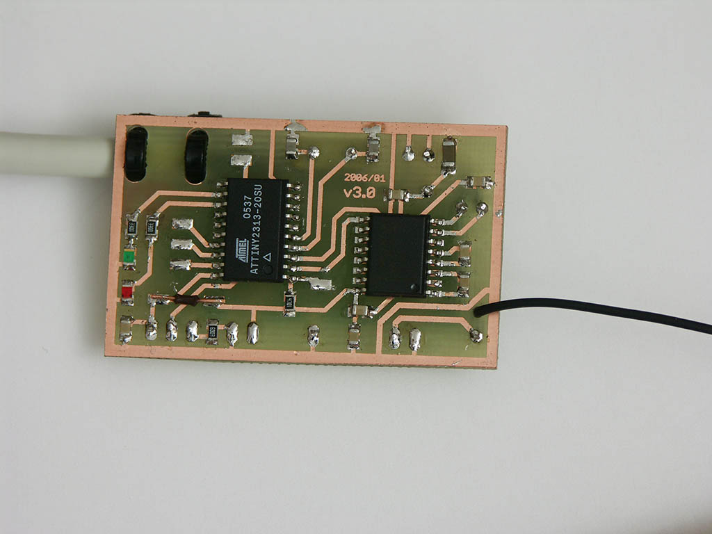 433mhz temperature receiver for serial port, power from PS2