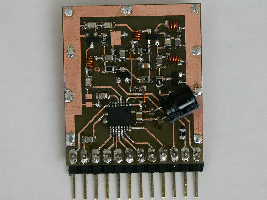 LMX2353 fractional PLL eval-board with 400MHz VCO and buffer stage