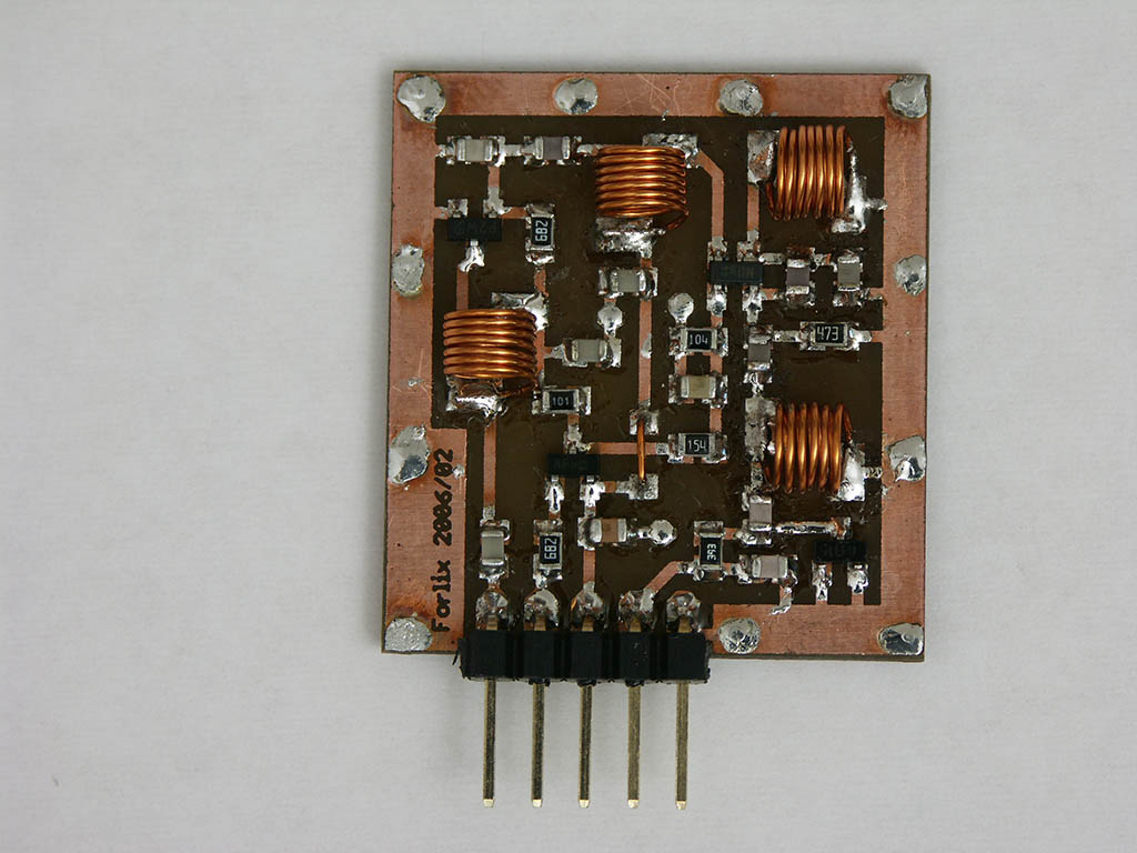 100MHz VCO with buffer stage, backplane as GND