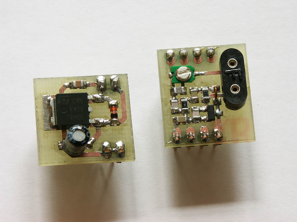 5V voltage regulator and adjustable crystal oscillator for breadboard experiments