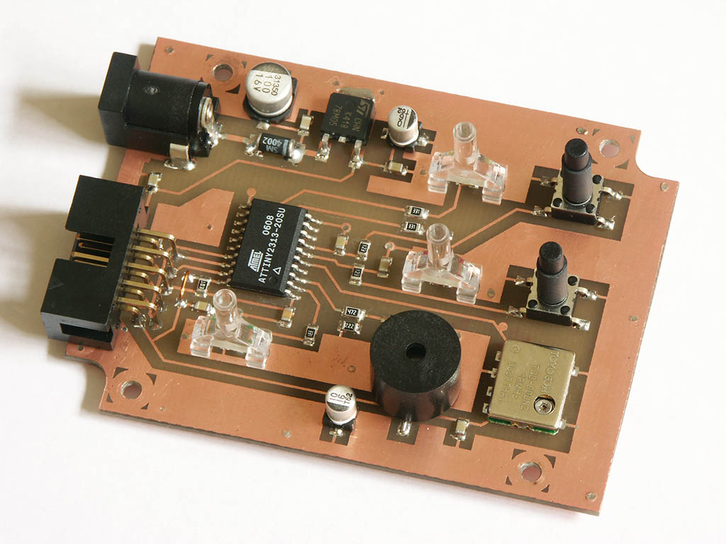 Universal timer PCB, for precise timing from milliseconds to days, with TCXO