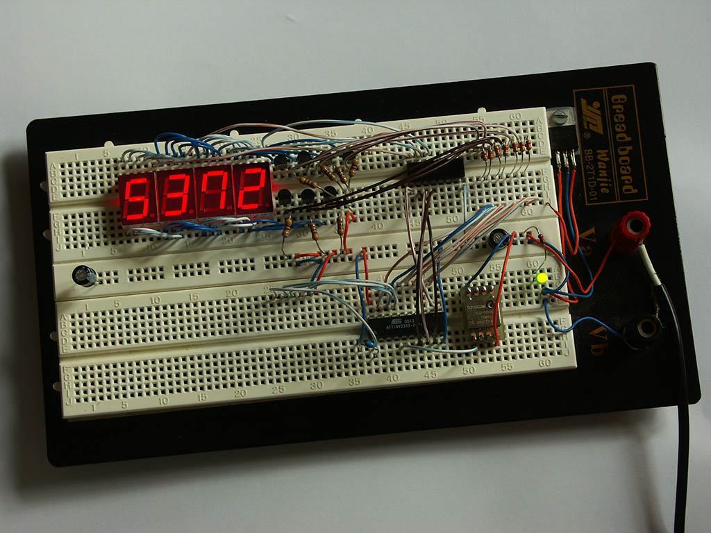 My first time multiplexing 7 segment displays with an AVR
