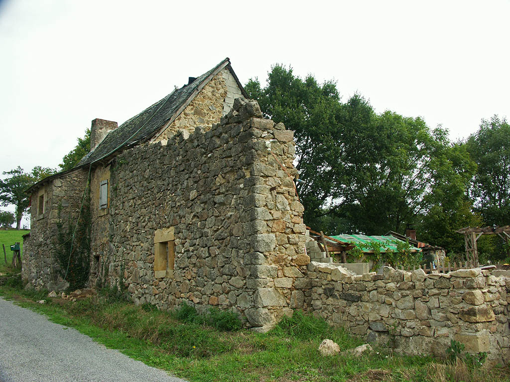 My uncle's residence, west of Rodez, France (He was just renovating the place, it probably doesn't look like this anymore)