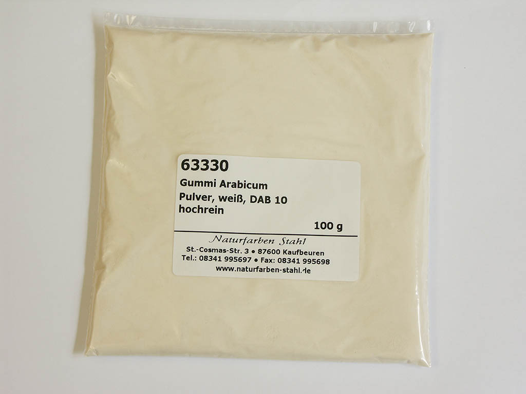 Gum arabic for making barium sulfate suspension (for use as xray contrast agent)