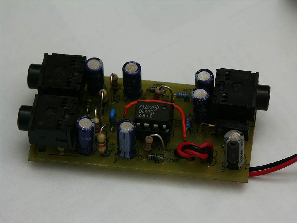 Stereo microphone amplifier completed