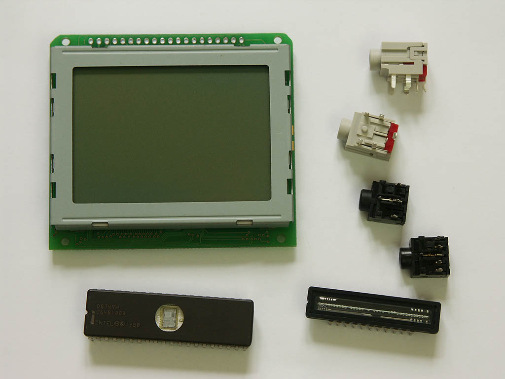 3.5mm jacks, CCD line sensor, 128x64 LCD, Intel microprocessor