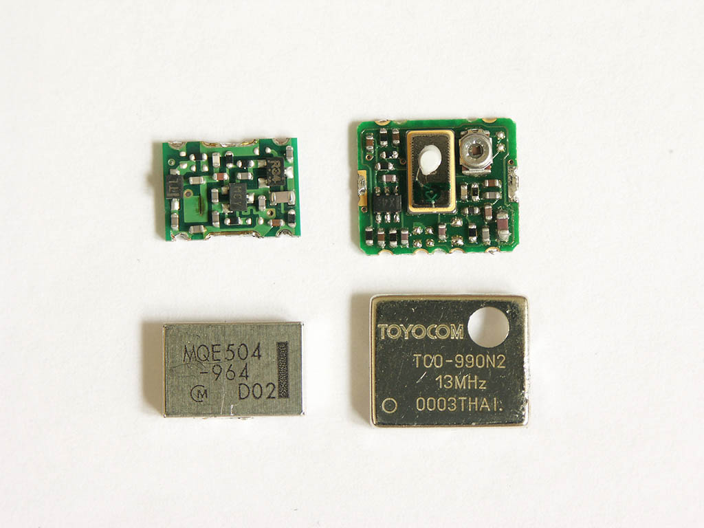 Murata MQE-504 GSM VCO, and Toyocom TCO-990N2 reference oscillator with low drift