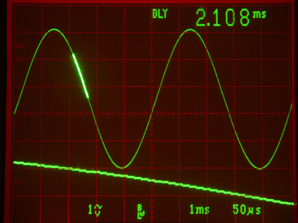 DDS with an AVR @ 20MHz and R2R network, works up to about 500Hz (constant 400 samples/period)