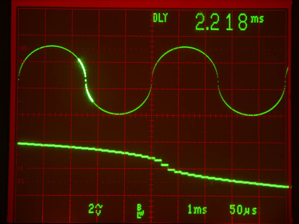 Definitely not a sine. I hate when people use this half-circle thing as symbol for a sine - I think i once saw that on a power supply. Though i wonder...